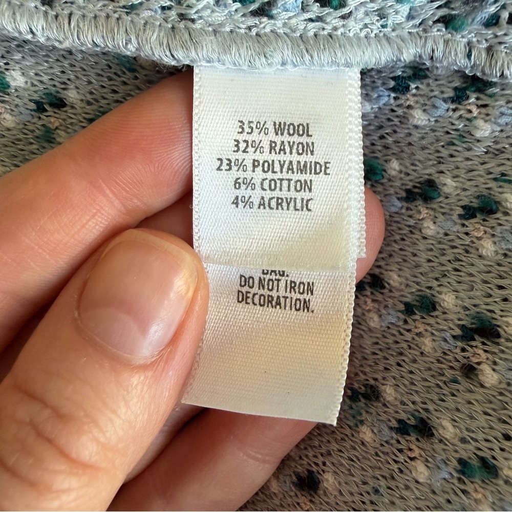 St. John Light Blue Wool Blend Tweed One Button Blazer Jacket Size 4 - Picture 10 of 12